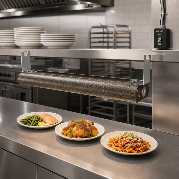 Product image #2 for Vollrath 48-Inch Single Low Profile Unlighted Strip Heat Lamp with Remote Toggle Switch, 120V