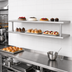 Thumbnail image #2 for Eagle Pass-Thru Wall-Mounted Shelf with Overshelf for Bakery Display Cases, 108 in. W x 18 in. D