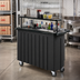 Thumbnail image #3 for Cambro 54-Inch Designer Decor Portable Beverage Bar with Ice Sink, Speed Rail, Top Shelf, and Vinyl Cover