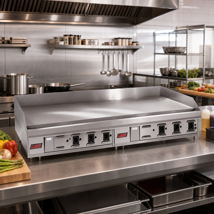 Product image #3 for Lang LG Series 72-Inch Countertop Gas Griddle with 23-Inch Deep Cooking Surface and 1-Inch Steel Plate