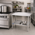 Thumbnail image #2 for Sapphire Manufacturing 12-Inch Wide x 30-Inch Deep Stainless Steel Equipment Stand with Adjustable Undershelf