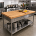 Thumbnail image #2 for John Boos Appalachian Blended Edge Grain Red Oak Island Countertop, 84