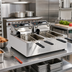 Thumbnail image #2 for Double Countertop Electric Deep Fryer with 2 Full Fry Pots, 24 lb. Total Capacity, Stainless Steel