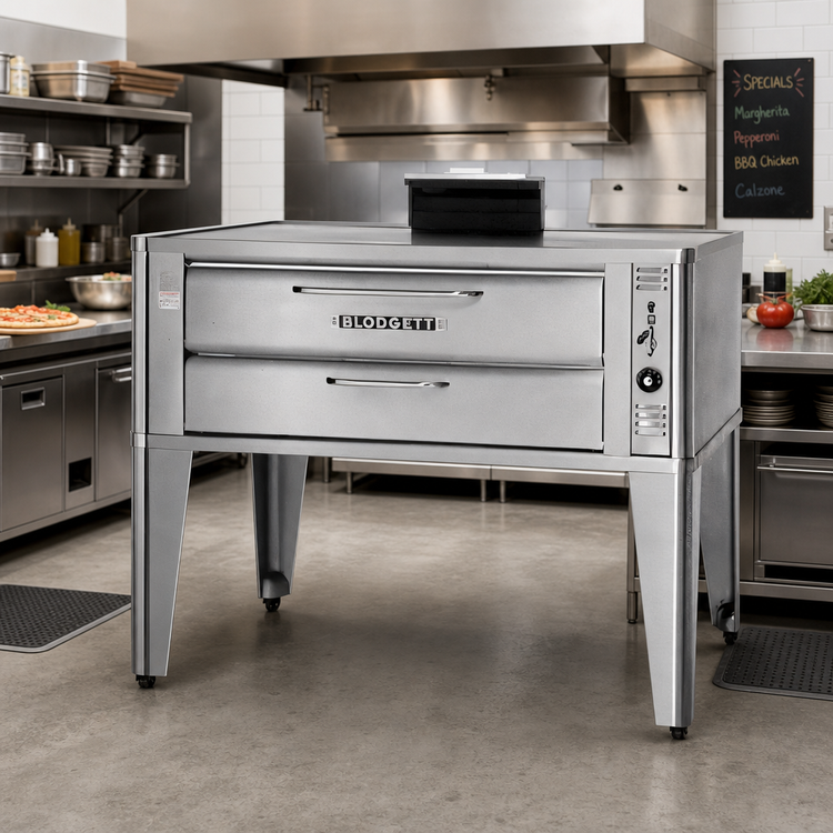 Product image #2 for Blodgett 961P DOUBLE Double-Deck Gas Pizza Oven with 42 x 32-Inch Deck Interiors