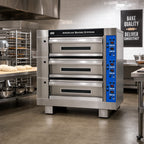 Thumbnail image #2 for American Baking Systems ABSEDO-383 Three-Deck, Nine-Pan Electric Deck Oven