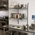 Thumbnail image #2 for Quantum Cantilever Double Shelf Wall-Mount Wire Shelving Unit, 36 x 14 Inches, Chrome Plated