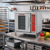 Thumbnail image #2 for Blodgett Premium Series Half-Size Electric Convection Oven, Single Deck, Right-Hand Door, Base Oven Only