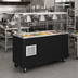 Thumbnail image #2 for Vollrath 2-Series Affordable Portable Refrigerated Cold Food Pan Buffet Station with Clear Acrylic Breath Guard and Granite Wrapper
