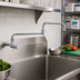 Thumbnail image #2 for T&S Brass Single-Temperature Wall-Mounted Pantry Faucet with 12-Inch Double-Joint Swing Nozzle