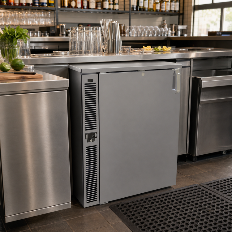 Product image #2 for Glastender F1SB28 One-Zone Side-Serviced Bar Profile Glass Chiller/Froster, 28-Inch