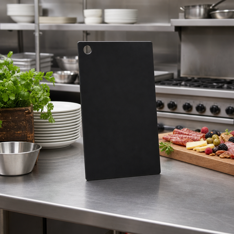 Product image #2 for American Metalcraft Black Pressed Wood Rectangular Serving Board, 16 x 8 x 1/4 Inch