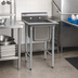 Thumbnail image #2 for Eagle Group 314 Series 1-Compartment 304 Stainless Steel Commercial Sink with 16 x 20 x 13-1/2 Inch Bowl, Backsplash, and Legs