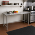 Thumbnail image #2 for Eagle Group BlendPort Budget Series 30 Inch x 24 Inch 430 Stainless Steel Work Table with Open Base