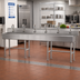 Thumbnail image #2 for Advance Tabco Multiwash 120-Inch 6-Station Freestanding Hand Wash Sink with 6 Electronic Faucets