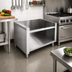 Thumbnail image #2 for Open-Top, Open-Front Stainless Steel Cabinet Base for 36-Inch Gas Countertop Ranges