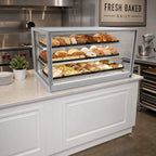 Thumbnail image #2 for Federal Industries Italian Glass Series ITD4826 48-Inch Non-Refrigerated Countertop Pastry Display Case with 2 Adjustable Glass Shelves, LED Lighting