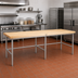 Thumbnail image #2 for John Boos Stainless Steel Baker's Table Frame for 108 x 60 Inch Top, Without Bin Stops