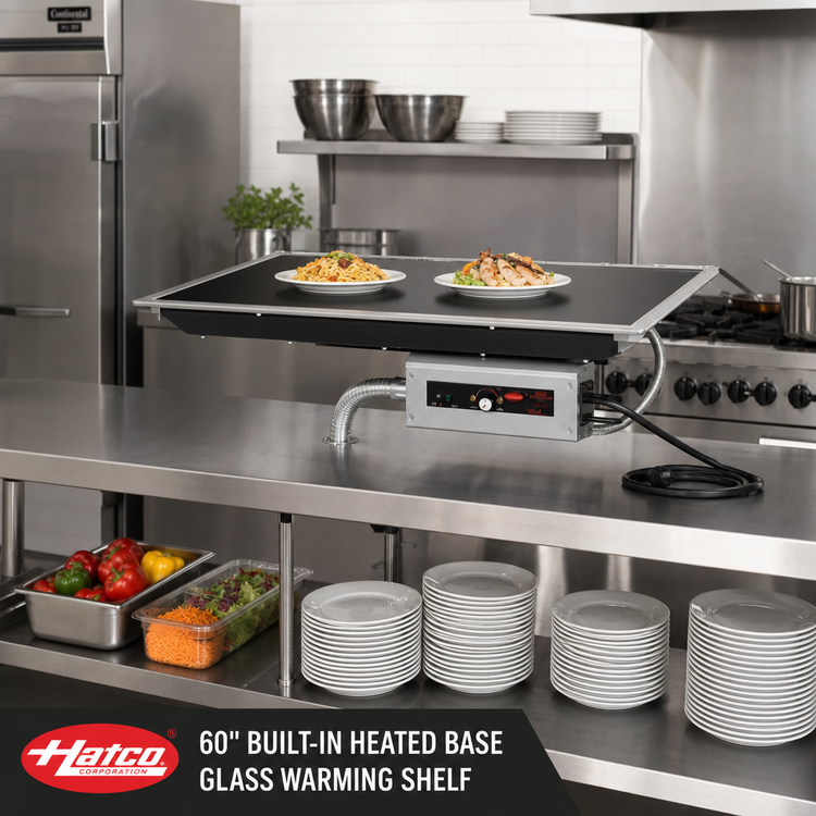 Product image #2 for Hatco 60-Inch Built-In Heated Base Glass Warming Shelf
