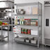 Thumbnail image #2 for Quantum Stationary Wire Shelving Starter Kit, 72W x 36D x 54H, 4 Shelves, Chrome Plated Finish