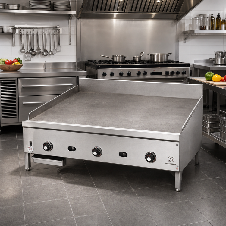 Product image #2 for Supreme JGM-2460-F 60" Gas Floor Model Griddle with 1" Thick Plate