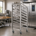 Thumbnail image #2 for Baxter Heavy Duty Stainless Steel Single End Load Rack for Single Rack Ovens, 10 Slides