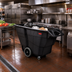 Thumbnail image #2 for Rubbermaid Commercial Structural Foam Tilt Truck Trash Cart, 1 Cubic Yard, 2100 lb Capacity, Black
