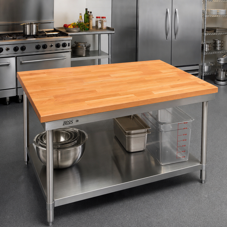 Product image #2 for Boos Block American Cherry Edge Grain Kitchen Countertop, 60 x 48 x 1-3/4 Inch, Varnique Finish