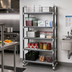 Thumbnail image #2 for Cambro Camshelving Elements XTRA 5-Tier Stationary Starter Shelving Unit, 36 x 21 x 72 Inches, Speckled Gray