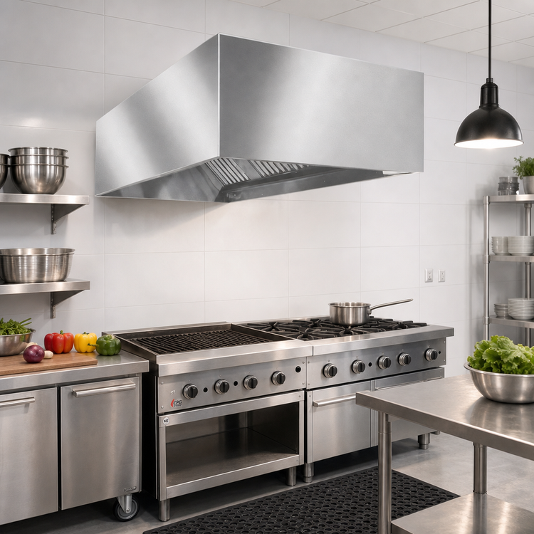 Product image #2 for Eagle SpecAir HEB96-60 60" Wall Type Exhaust-Only Commercial Kitchen Hood