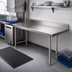 Thumbnail image #2 for Eagle Group Straight Clean Dishtable, 96-Inch x 30-Inch, Right-to-Left Operation, 16/430 Stainless Steel Top