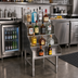 Thumbnail image #2 for Eagle Group Spec-Bar 24-Inch Wide Freestanding 4-Step Stainless Steel Liquor Bottle Display Unit