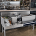 Thumbnail image #2 for Advance Tabco Prestige Uni-Serv 48-Inch Stainless Steel Speed Bar with Left Ice Bin and Blender Recess