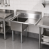 Thumbnail image #2 for John Boos E-Series 1-Compartment Sink with Right Drainboard, 18