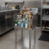 Thumbnail image #3 for 4-Step Stainless Steel Underbar Liquor Bottle Display, 24 Inch Wide x 18-1/4 Inch Deep, 27-Bottle Capacity