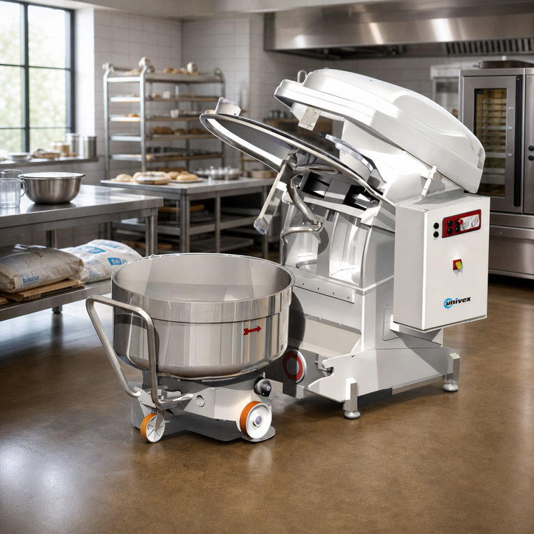 Product image #2 for Univex Silverline SL120RB Floor Model Removable Bowl Spiral Dough Mixer