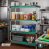 Thumbnail image #2 for Eagle Group QuadPlus 60 x 24 Inch Solid Green Polymer Shelf Mat with MICROGARD and Quad-Adjust Wire Frame