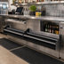 Thumbnail image #2 for Glastender 73-Inch Double Stainless Steel Underbar Speed Rail with Open Step-and-Rail Design