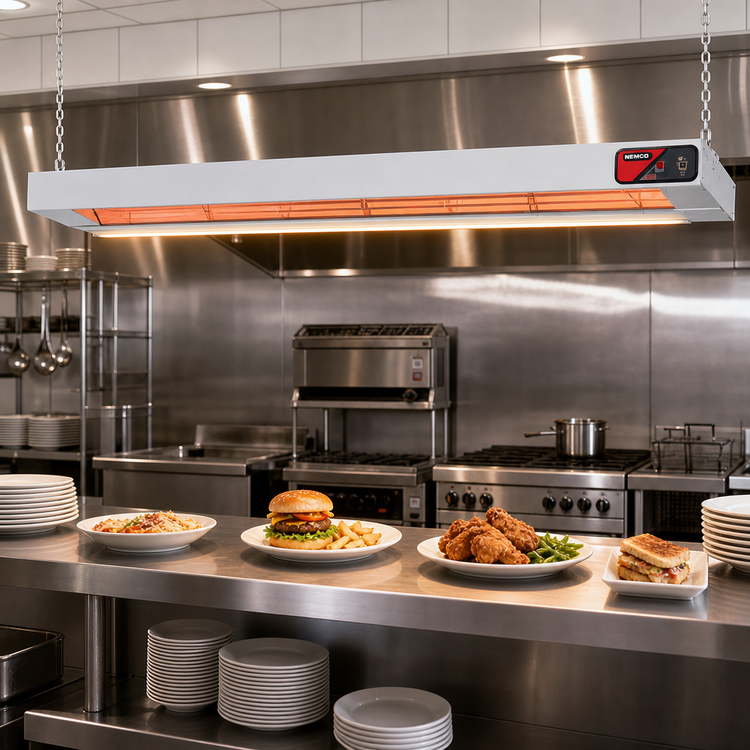Product image #2 for Nemco 72-Inch Dual Lighted Infrared Strip Heater, 240V