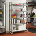 Thumbnail image #2 for Cambro Camshelving Elements XTRA High Density Top Rail Stationary Starter Unit, 18 x 42 x 81 Inches, 5-Tier