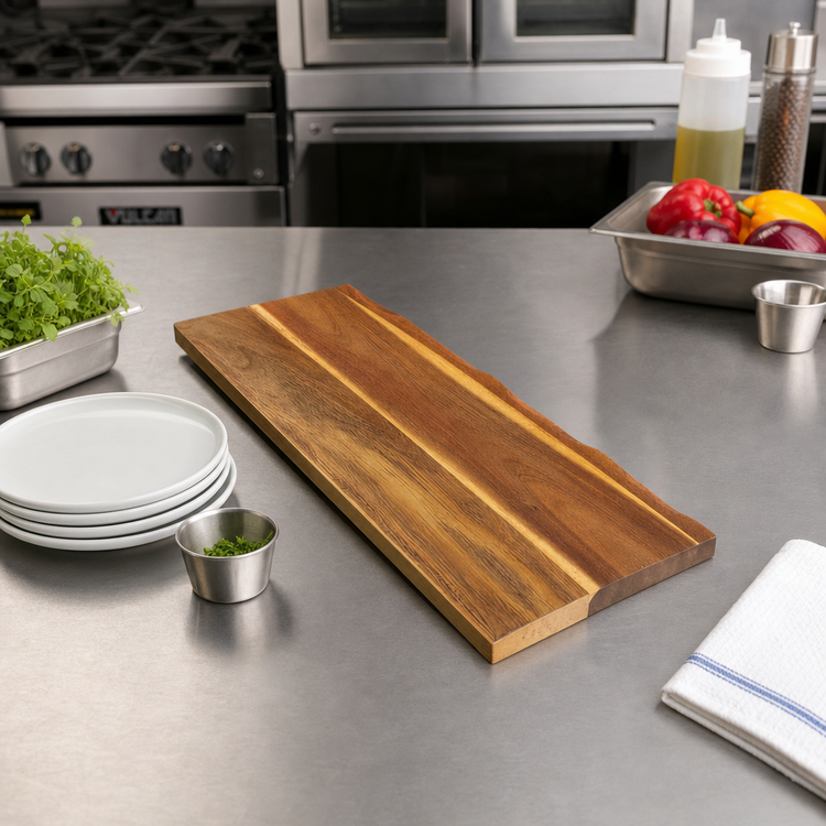 Product image #3 for American Metalcraft Acacia Wood Rectangular Serving Board, 24 Inch Long, Without Handle