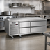 Thumbnail image #3 for Vulcan Achiever ARS60 60-Inch Self-Contained Refrigerated Base with 2 Drawers and Marine Top