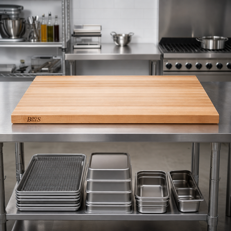 Product image #2 for Boos Block 36" x 30" Edge Grain Maple Kitchen Countertop, 2-1/4" Thick, Oil Finish
