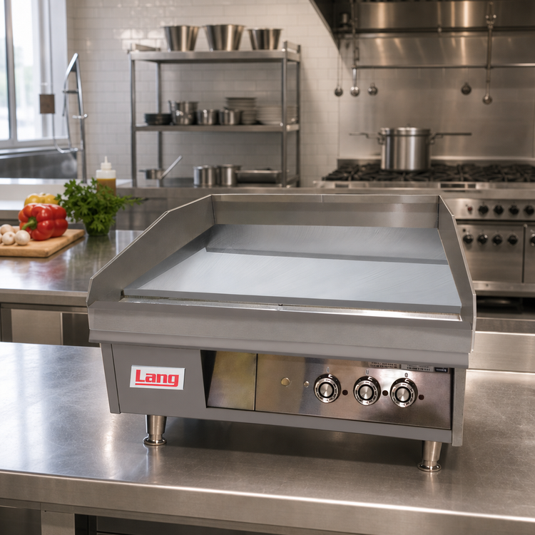 Product image #3 for Lang LG Series 36-Inch Countertop Gas Griddle with 1-Inch Chrome Plate and Embedded Electric Snap-Action Thermostats