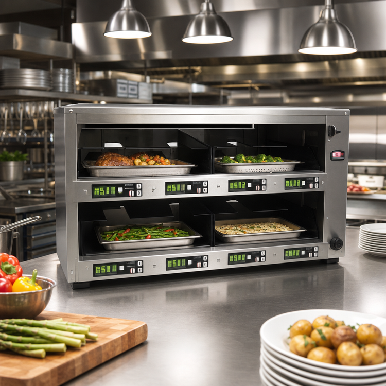 Product image #2 for Modular Pass-Through Holding Cabinet with Top & Bottom Heat, 4-Pan Capacity