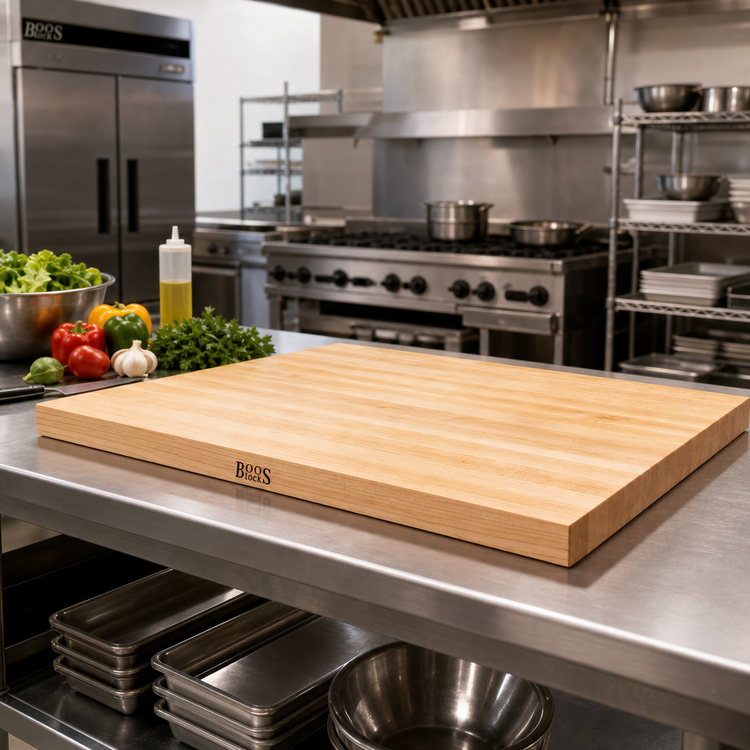 Product image #2 for Boos Block 48 x 38 x 1-1/2-Inch Edge Grain Northern Hard Rock Maple Kitchen Countertop, Varnique Finish