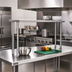 Thumbnail image #2 for Eagle Group Flex-Master 48-Inch Stainless Steel Table-Mount Overshelf Post Pair