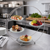 Thumbnail image #2 for American Metalcraft Silver Round Four-Tier Buffet Stand with Built-In Glass Plates