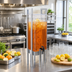 Thumbnail image #3 for One by One 3 Gallon Square Acrylic Beverage Dispenser with Ice Chamber and Handles