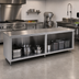 Thumbnail image #2 for John Boos 120-Inch x 36-Inch Stainless Steel Modular Base Work Table with Open Front Cabinet Base