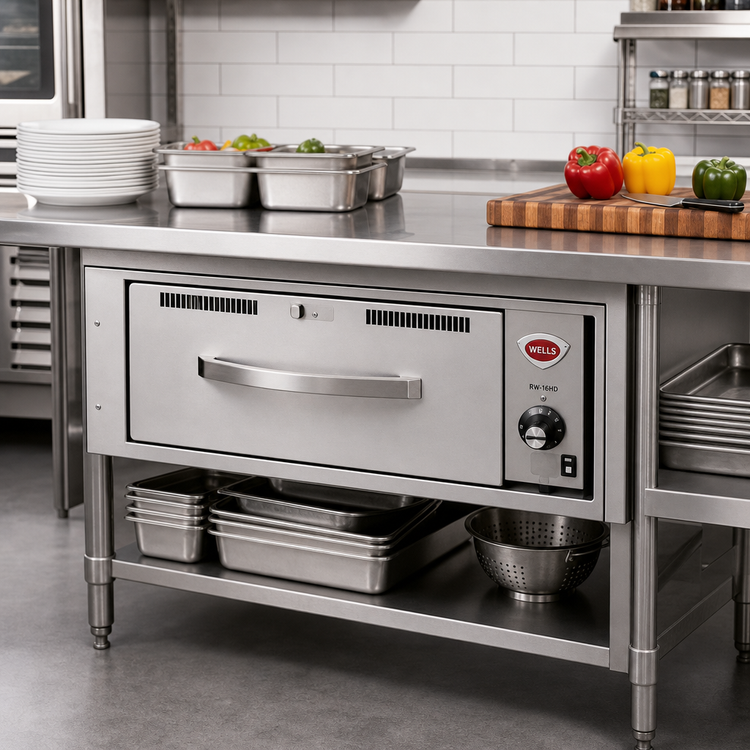 Product image #2 for Wells RW-16HD Heavy Duty Built-In Single Drawer Warmer